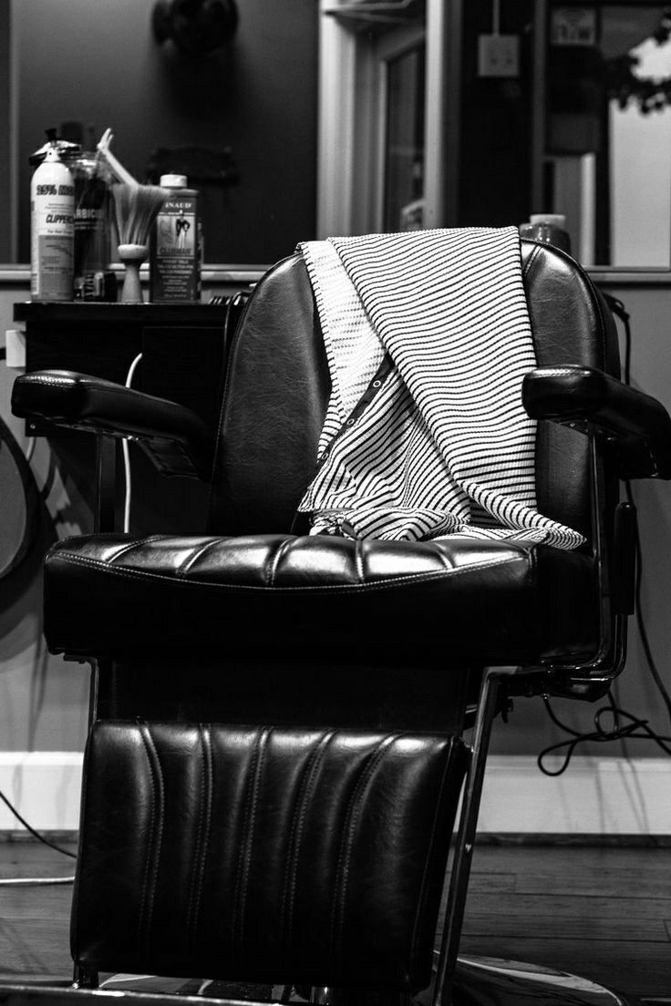 Downtown barbershop exterior