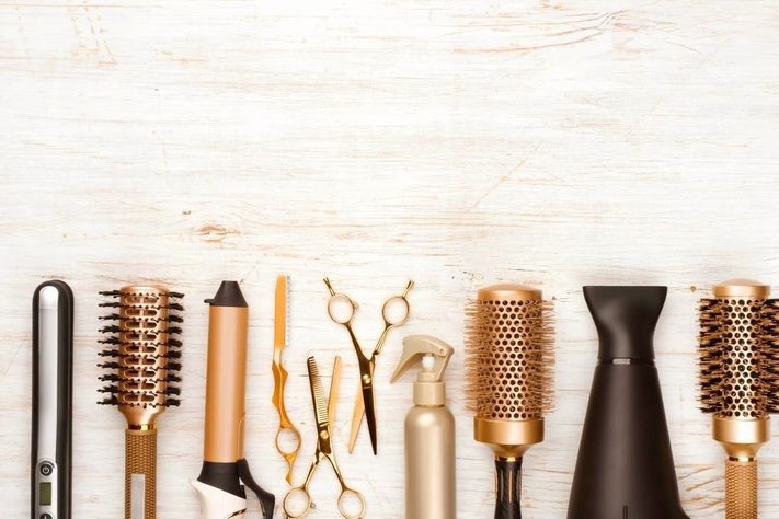 Modern barber workspace